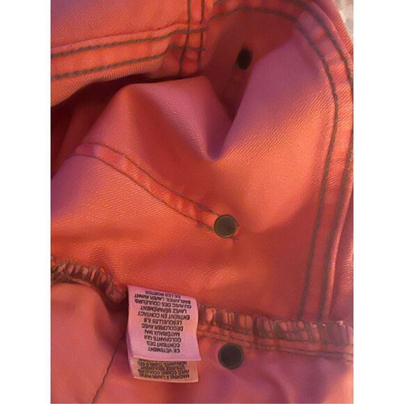 New Free People Women's Tangerine Orange Skinny Leg Cut Jeans Size 25 - Picture 12 of 16